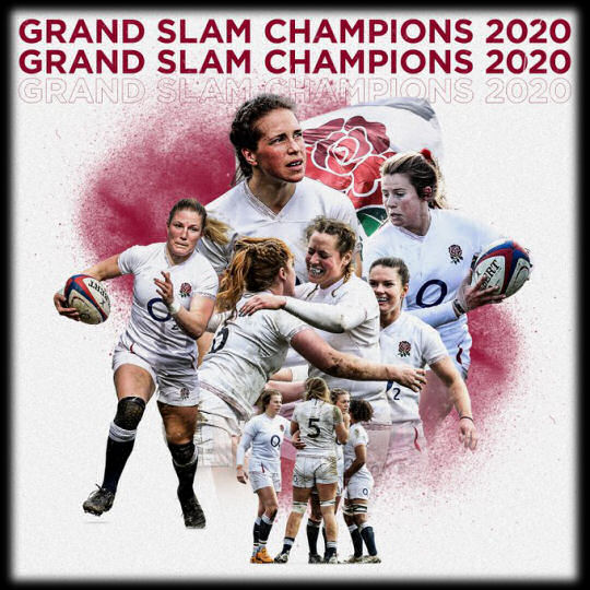 England Rugby Womens Six Nations Grand Slam Winners 2020
